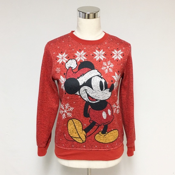Disney Tops - Disney Mickey Mouse Christmas Sweatshirt 10N